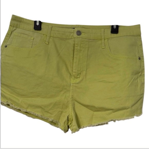 Wild Fable Neon Green Jean Shorts - Picture 2 of 4